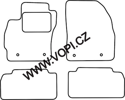 Autokoberce Mazda 5 5 míst 10/2010 - Perfectfit (2853)